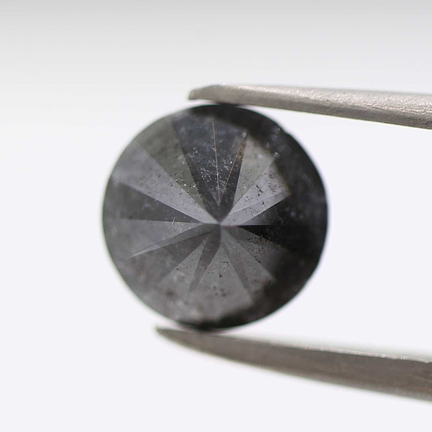 1.21 Carat Fancy Black Round Brilliant Cut Natural Loose Diamond
