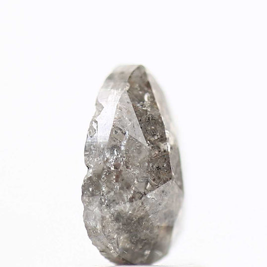 Salt and Pepper Diamond Fancy Gray Color 0.88 CT 7.75 x 4.95 x 2.53 MM Pear Cut Diamond! Natural Loose Diamond ! Christmas Gift for Her