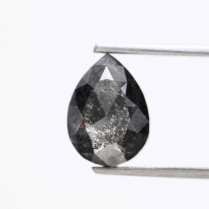 Salt and Pepper Diamond Fancy Gray Color 2.74 CT 10.08 x 7.45 x 4.30 MM Pear Cut Diamond! Natural Loose Diamond ! Christmas Gift for Her