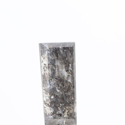 salt and pepper diamond ! 0.72 Ct 7.90 x 3.35 x 2.68 MM natural gray baguette loose diamond for engagement ring for her
