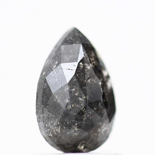 Salt and Pepper Diamond Fancy Gray Color 0.94 CT 7.95 x 5.28 x 2.48 MM Pear Cut Diamond! Natural Loose Diamond ! Christmas Gift for Her