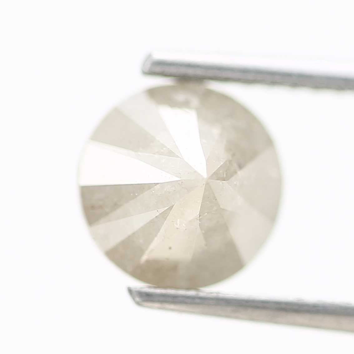1.85 Carat Salt and Pepper Round Brilliant Cut Natural Loose Diamond