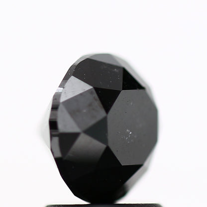 1.98 Carat Fancy Black Round Shape Brilliant Cut Natural Loose Diamond