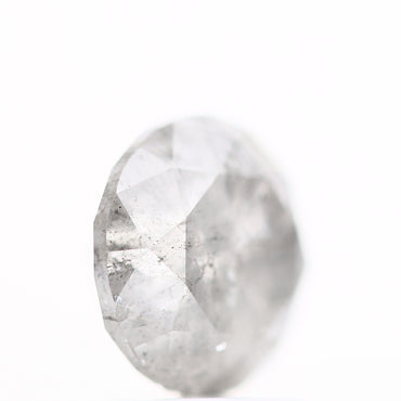 2.18 Carat Fancy Gray Salt & Pepper Round Shape Brilliant Cut Natural Loose Diamond