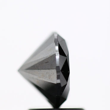 1.88 Carat Fancy Black Round Brilliant Cut Natural Loose Diamond