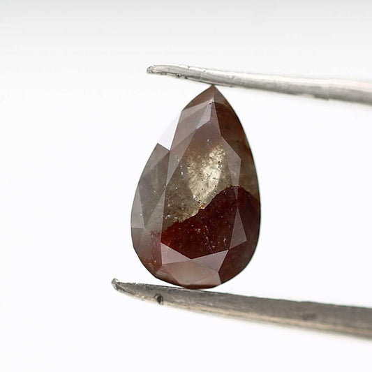 Salt and Pepper Diamond Fancy Brown Color 1.17 CT 9.10 x 5.80 x 3.05 MM Pear Cut Diamond! Natural Loose Diamond ! Christmas Gift for Her