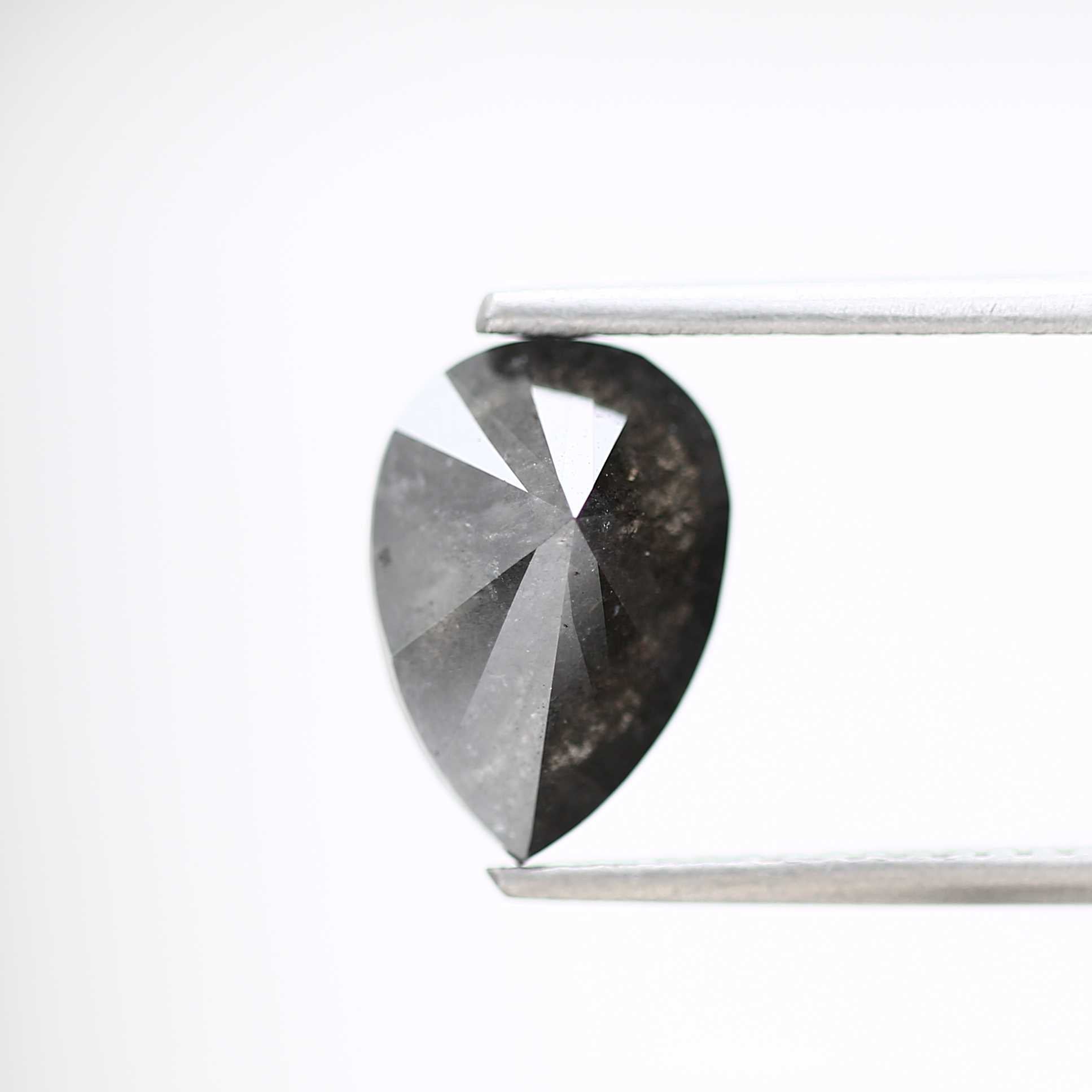 Salt and Pepper Diamond Fancy Gray Color 2.01 CT 10.12 x 7.01 x 4.23 MM Pear Cut Diamond! Natural Loose Diamond ! Christmas Gift for Her