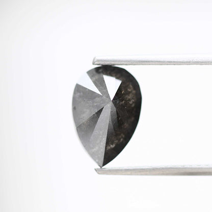 Salt and Pepper Diamond Fancy Gray Color 2.01 CT 10.12 x 7.01 x 4.23 MM Pear Cut Diamond! Natural Loose Diamond ! Christmas Gift for Her