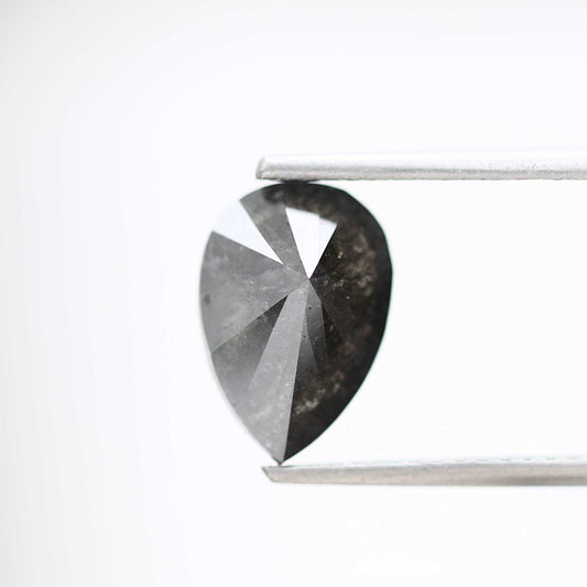 Salt and Pepper Diamond Fancy Gray Color 2.01 CT 10.12 x 7.01 x 4.23 MM Pear Cut Diamond! Natural Loose Diamond ! Christmas Gift for Her