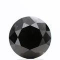 3.46 carat, Fancy Black Diamond, Round Shape, GIA