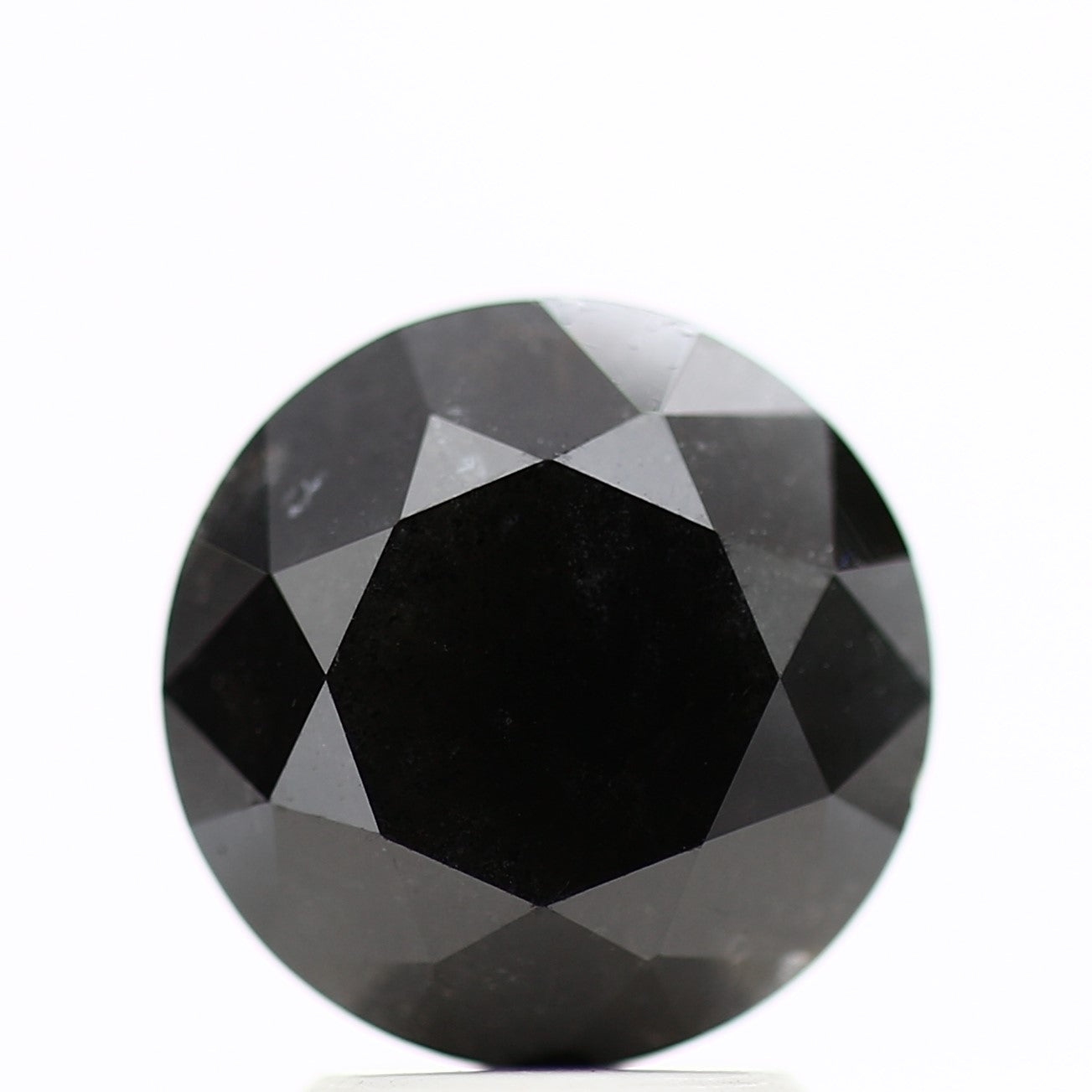 GIA round black certified diamonds