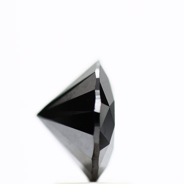 2.82 Carat Fancy Black Round Shape Brilliant Cut Natural Loose Diamond