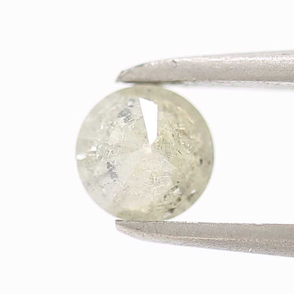 0.43 Carat Fancy Gray Round Brilliant Cut Natural Loose Diamond
