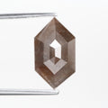 3.36 Ct. Hexagonal Rose Cut Fancy Red Rustic Color Natural Diamond 13.30 mm