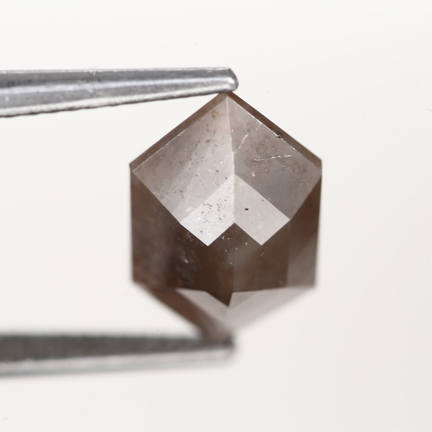 3.36 Ct. Hexagonal Rose Cut Fancy Red Rustic Color Natural Diamond 13.30 mm
