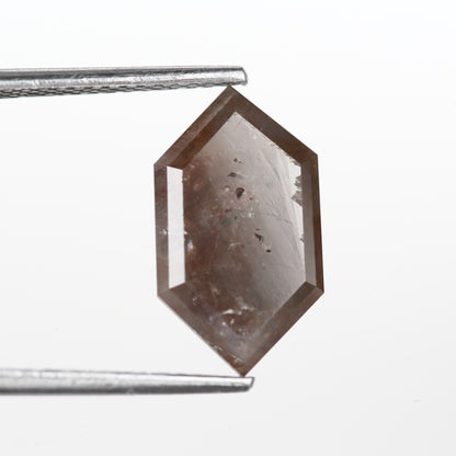 3.36 Ct. Hexagonal Rose Cut Fancy Red Rustic Color Natural Diamond 13.30 mm