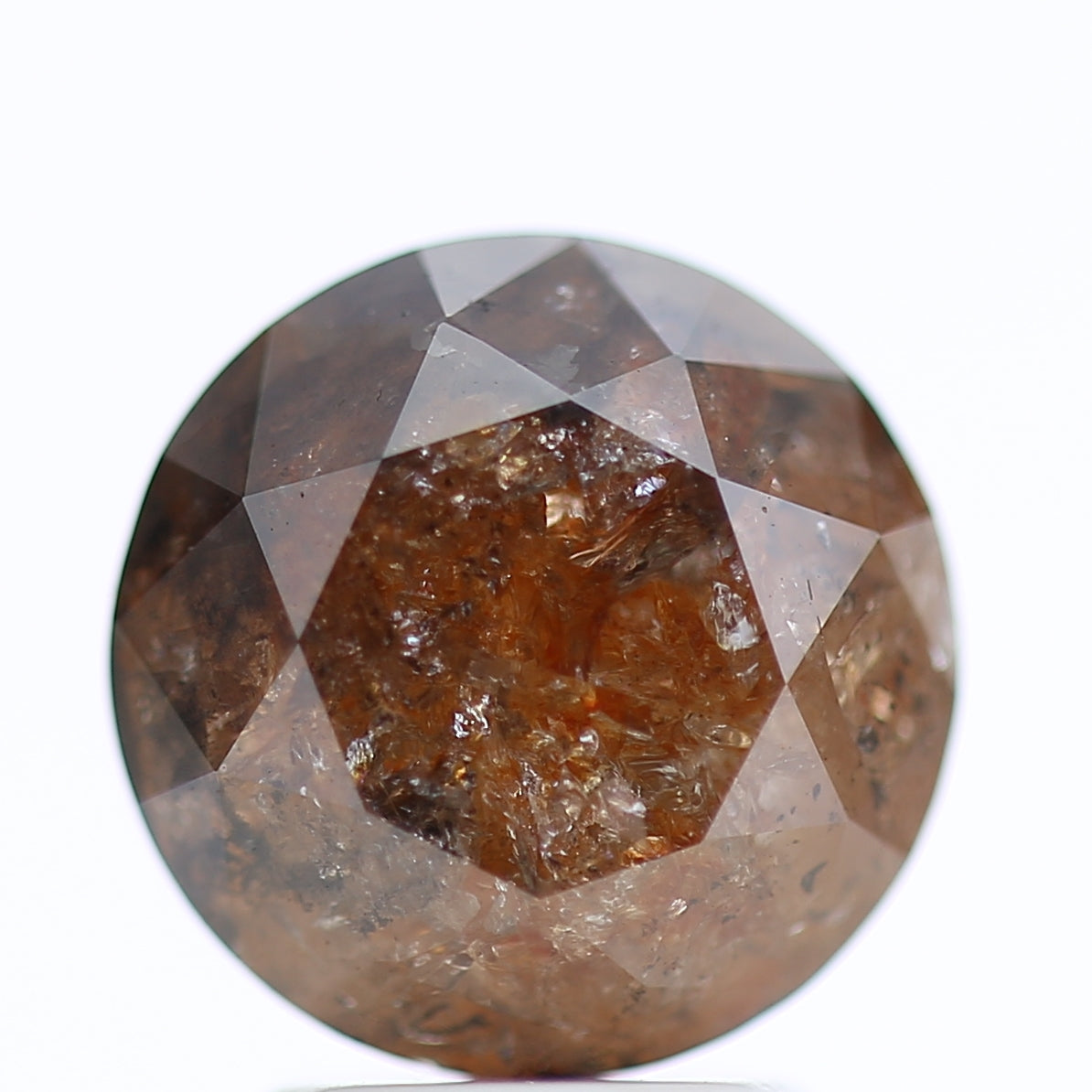 3.54 Ct Fancy Red Orange Color Round Brilliant Cut Natural Loose Diamond 8.80 mm