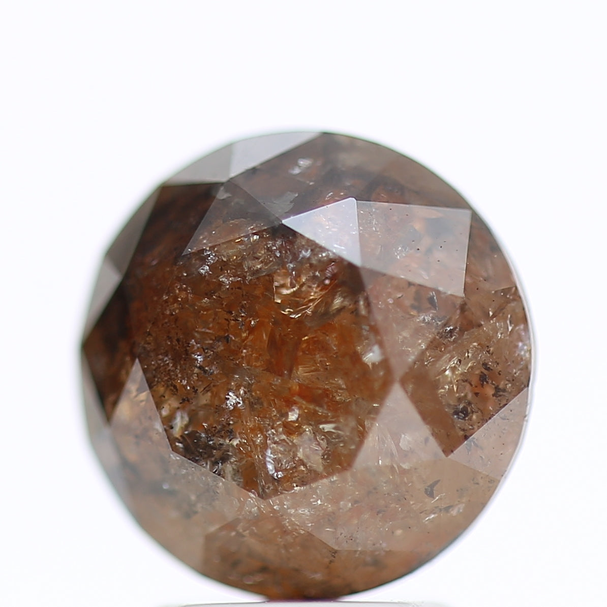 3.54 Ct Fancy Red Orange Color Round Brilliant Cut Natural Loose Diamond 8.80 mm