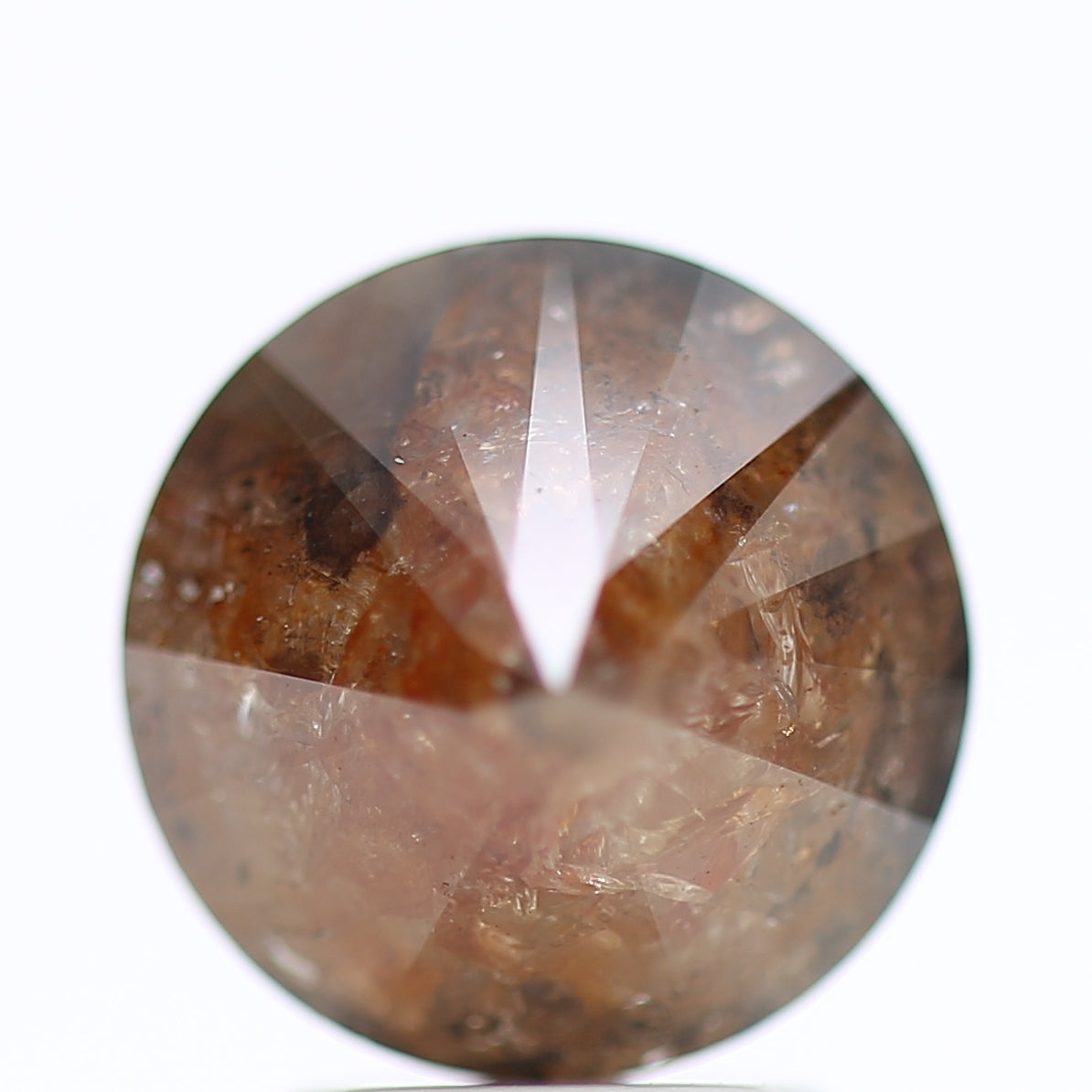 3.54 Ct Fancy Red Orange Color Round Brilliant Cut Natural Loose Diamond 8.80 mm