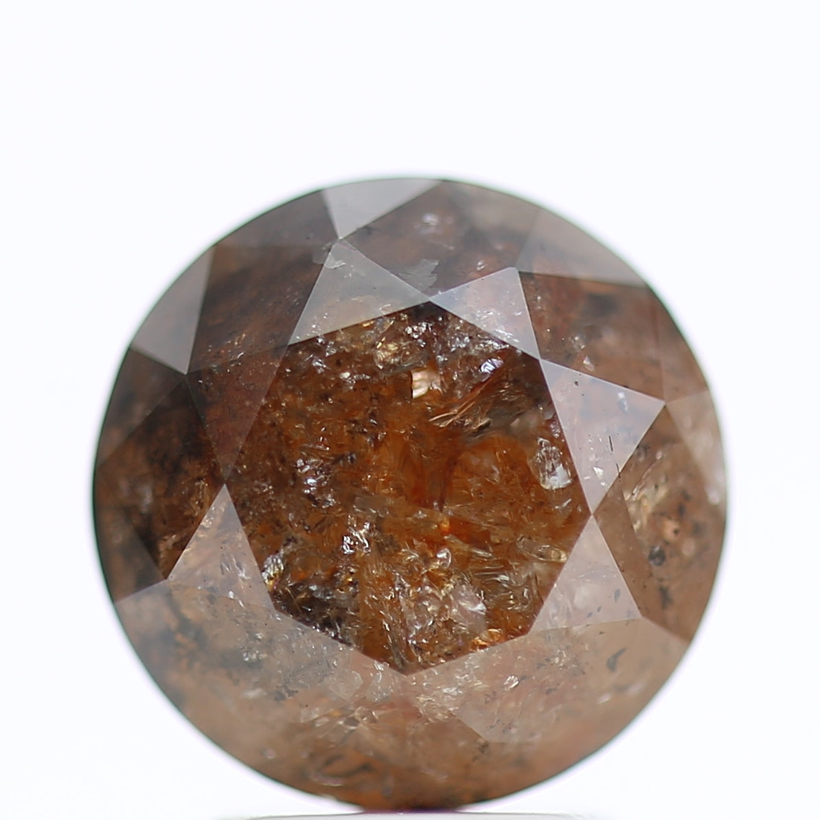 3.54 Ct Fancy Red Orange Color Round Brilliant Cut Natural Loose Diamond 8.80 mm