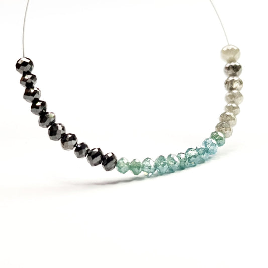 Natural Multi Color Polished Loose Diamond Beads
