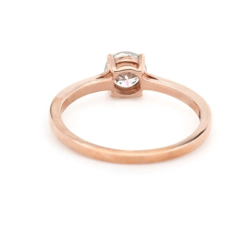 Salt And Pepper Diamond Ring ! Round Salt And Pepper Diamond 14K Solid Gold Ring Set Engagement Wedding Gift Ring ! Anniversary Ring