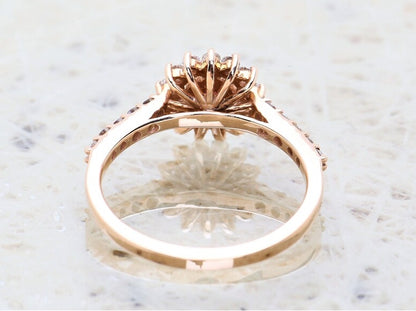 Vintage Pink Diamond Engagement Ring ! Natural Round Cut Diamond ! Natural Diamond For Anniversary Ring ! Diamond Ring