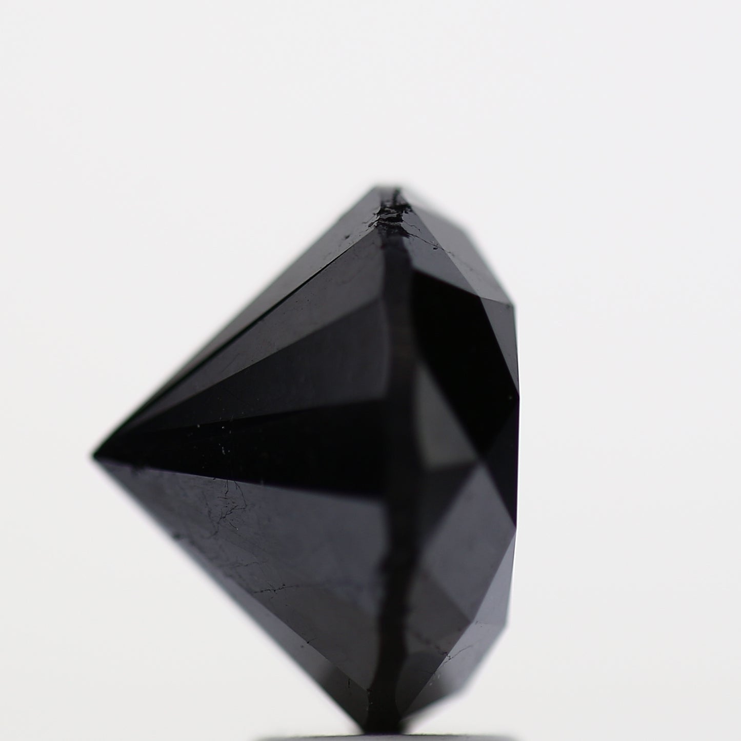 Round Black Loose Diamond [11.67 MM] Natural Diamond For Engagement Ring 7.98 Carat