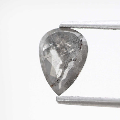 Salt and Pepper Diamond Fancy Gray Color 0.73 CT 7.64 x 5.56 x 2.08 MM Pear Cut Diamond! Natural Loose Diamond ! Christmas Gift for Her