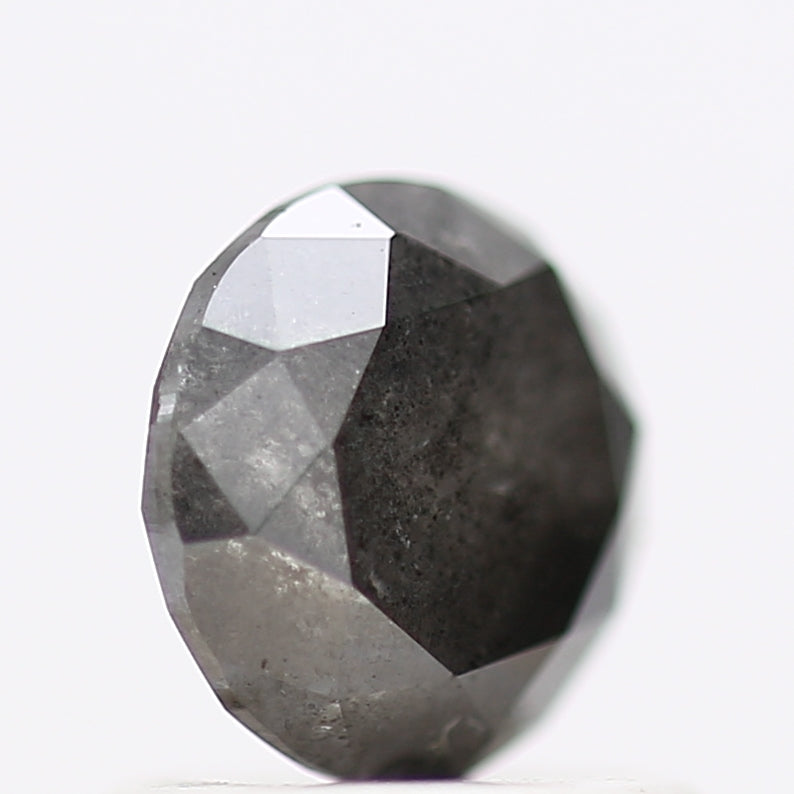0.97 Carat Fancy Gray Round Brilliant Cut Natural Loose Diamond
