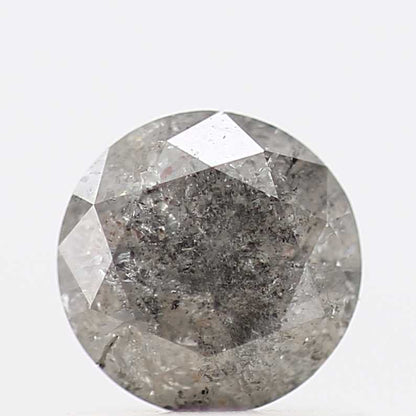 0.66 Carat Fancy Gray Round Shape Brilliant Cut Natural Loose Diamond