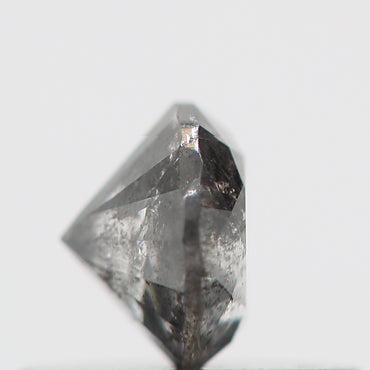 0.35 Carat Salt and Pepper Fancy Gray Round Brilliant Cut Natural Loose Diamond