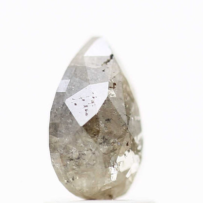 Salt and Pepper Diamond Fancy Gray Color 1.43 CT 8.27 x 5.68 x 3.34 MM Pear Cut Diamond! Natural Loose Diamond ! Christmas Gift for Her