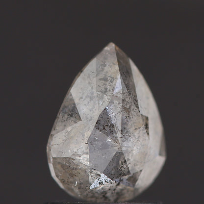 Salt and Pepper Diamond Fancy Gray Color 0.85 CT 7.40 x 5.60 x 2.51 MM Pear Cut Diamond! Natural Loose Diamond ! Christmas Gift for Her