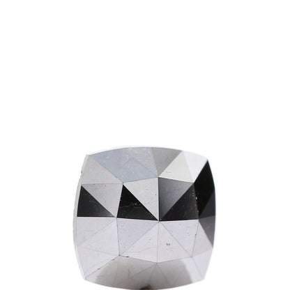 1.72 Ct Natural Black Cushion Single Cut Loose Diamond for Jewelery