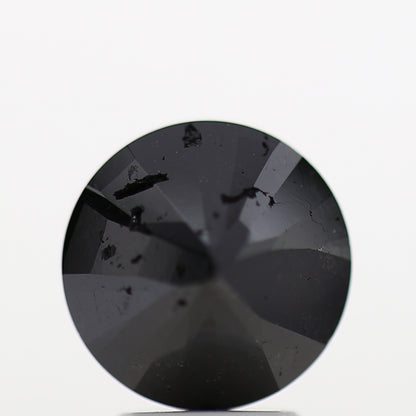 4.20 Carat Fancy Black Round Shape Brilliant Cut Natural Loose Diamond