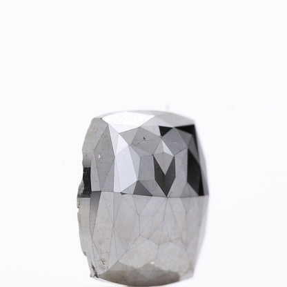 2.15 Ct Natural Black Cushion Single Cut Loose Diamond for Jewelery