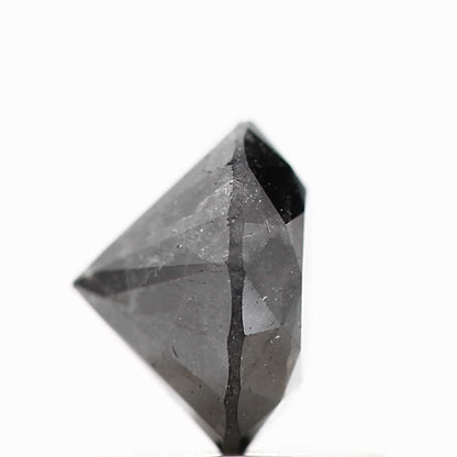 1.08 Carat Fancy Black Round Shape Brilliant Cut Natural Loose Diamond