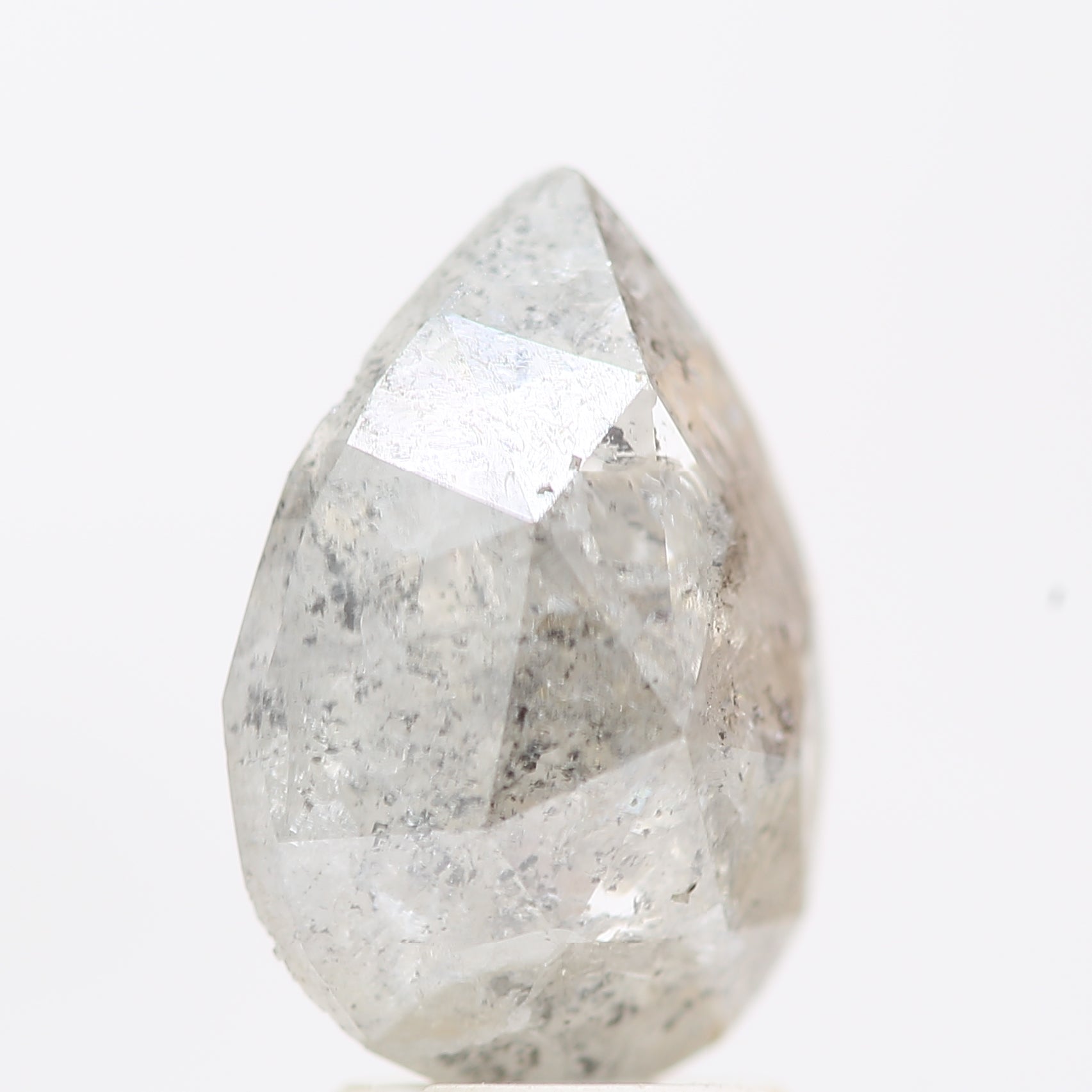 Salt and Pepper Diamond Fancy Gray Color 3.45 CT 11.60 x 8.00 x 4.70 MM Pear Cut Diamond! Natural Loose Diamond ! Christmas Gift for Her