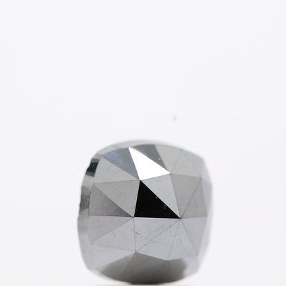 2.47 Ct Natural Black Cushion Single Cut Loose Diamond for Jewelery