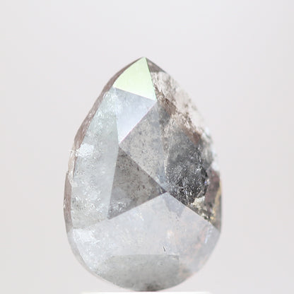 Salt and Pepper Diamond Fancy Gray Color 1.72 CT 9.90 x 6.80 x 3.31 MM Pear Cut Diamond! Natural Loose Diamond ! Christmas Gift for Her