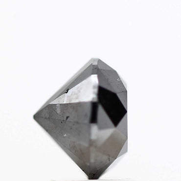 2.79 Carat Fancy Black Round Shape Brilliant Cut Natural Loose Diamond