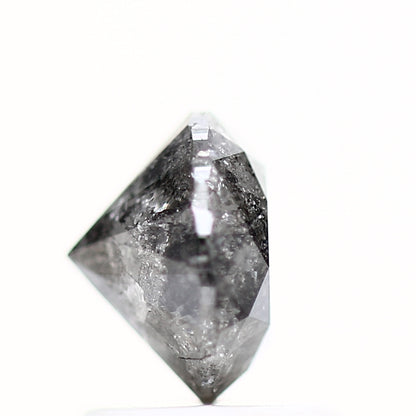 1.30 Carat Salt and Pepper Diamond Gray Round Brilliant Cut Natural Loose Diamond