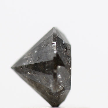 1.26 Carat Fancy Black Round Shape Brilliant Cut Natural Loose Diamond