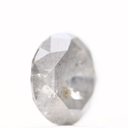 0.82 Carat Salt and Pepper Gray Round Shape Brilliant Cut Natural Loose Diamond