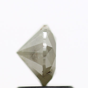 0.97 Carat Gray Rustic Round Brilliant Cut Natural Loose Diamond