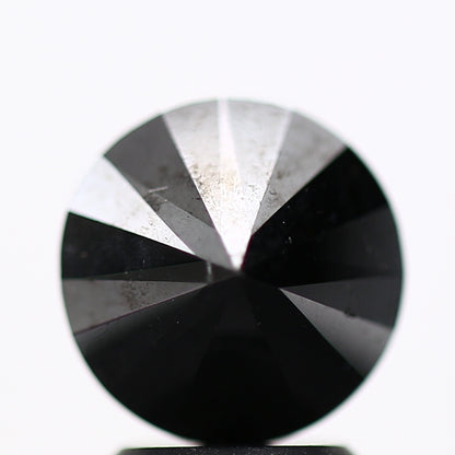2.54 Carat Fancy Black Round Shape Brilliant Cut Natural Loose Diamond
