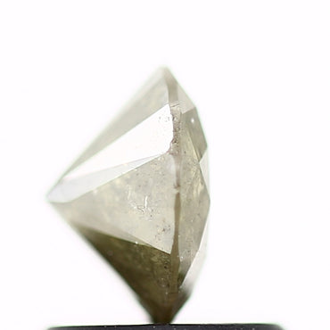 0.84 Carat Salt and Pepper Diamond Gray Round Brilliant Cut Natural Loose Diamond