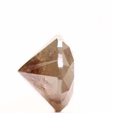 0.66 Carat Fancy Orange Rustic Round Brilliant Cut Natural Loose Diamond