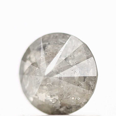 0.67 Carat Fancy Gray Salt and Pepper Round Cut Natural Loose Diamond